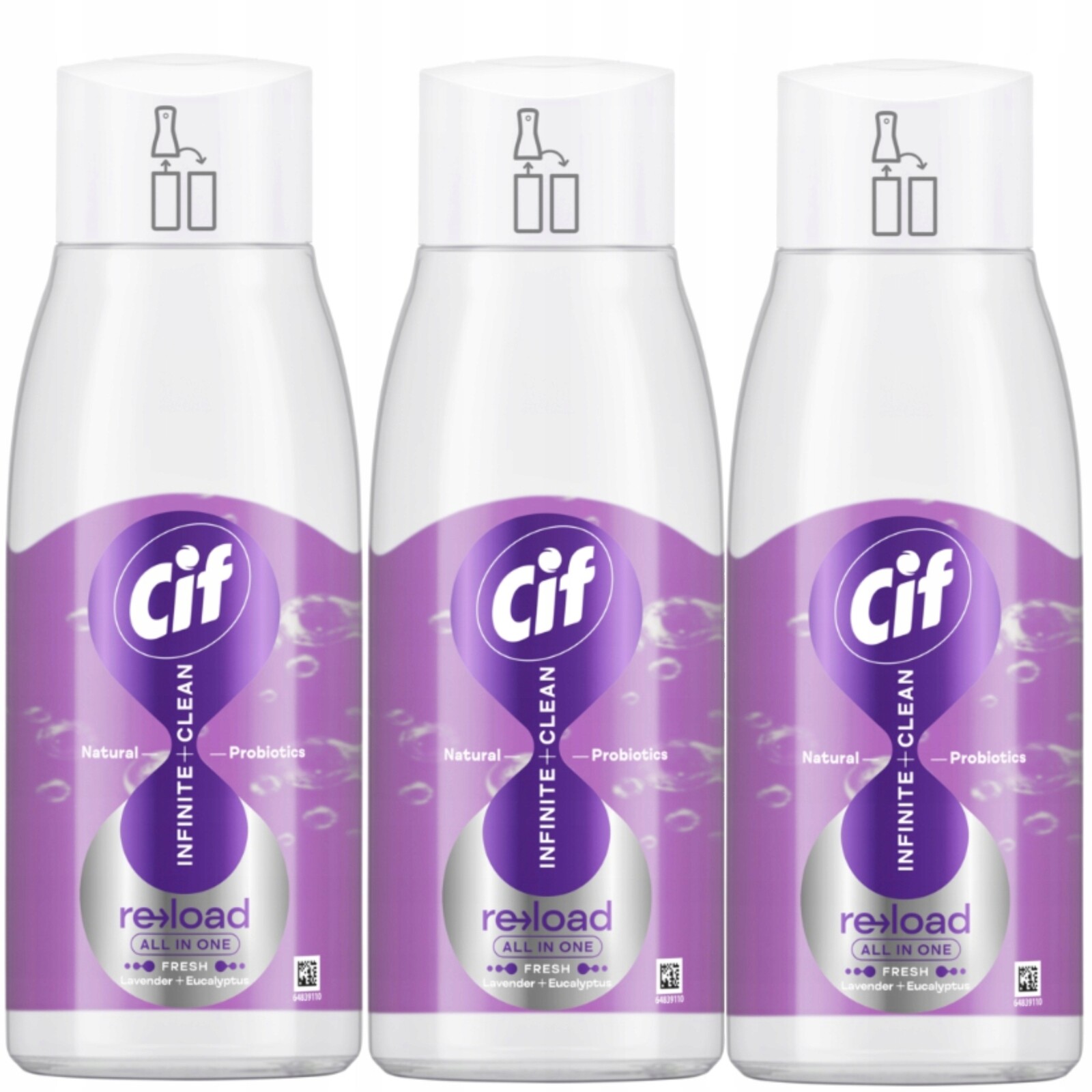 Cif Infinite Doplňková Vložka Na Čištění Levandule Eukalyptus 3x590 ml