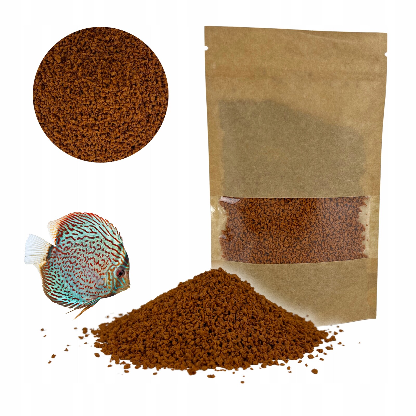 Krmivo Pro Ryby Premium Discus Paletka Granule Opakování 1 Kg!