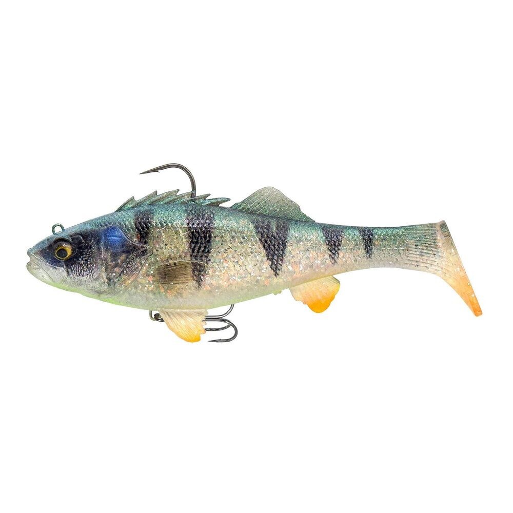 Savage Gear Gumová nástraha 3D Perch RTF Ghost Silver - 12,5cm  37g