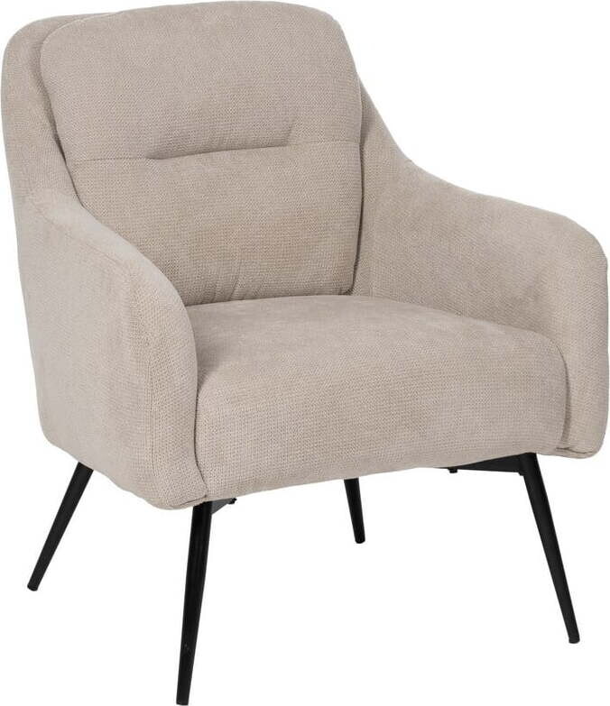 Béžové žinylkové křeslo Classic – Ixia