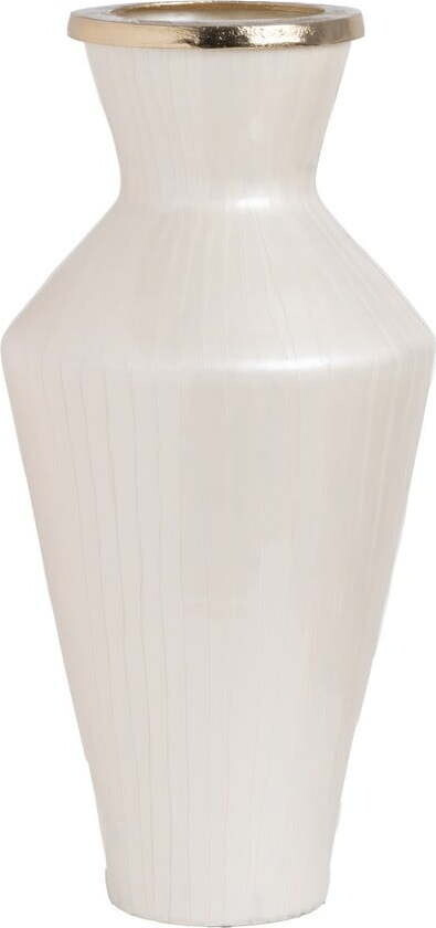 Bílá skleněná vysoká váza (výška 57 cm) Linea – Ixia