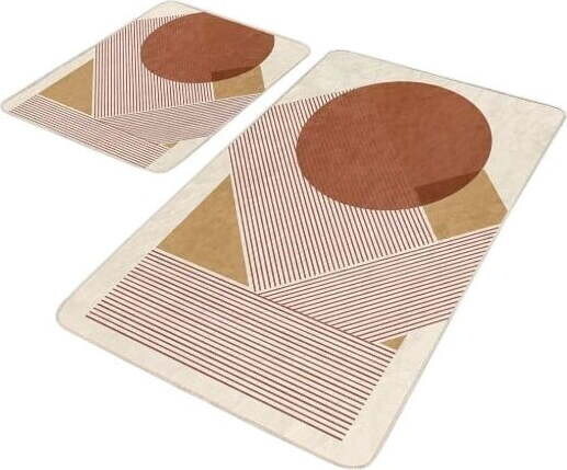 Sametové koupelnové předložky v sadě 2 ks 60x100 cm – Mila Home