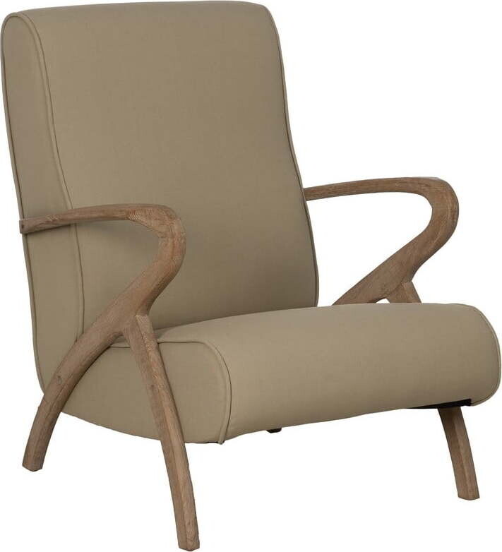 Béžové křeslo Weave – Ixia