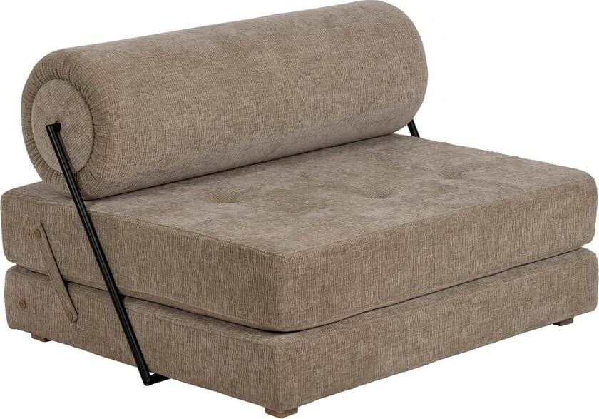 Béžové rozkládací žinylkové křeslo – Ixia