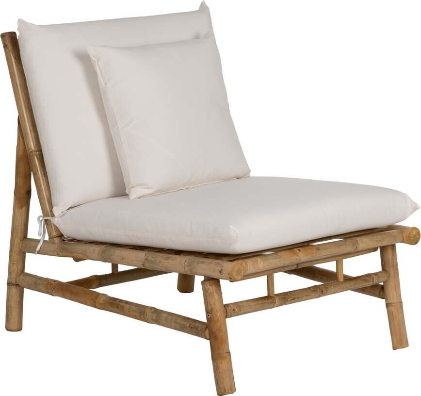 Bílé křeslo Bamboo – Ixia