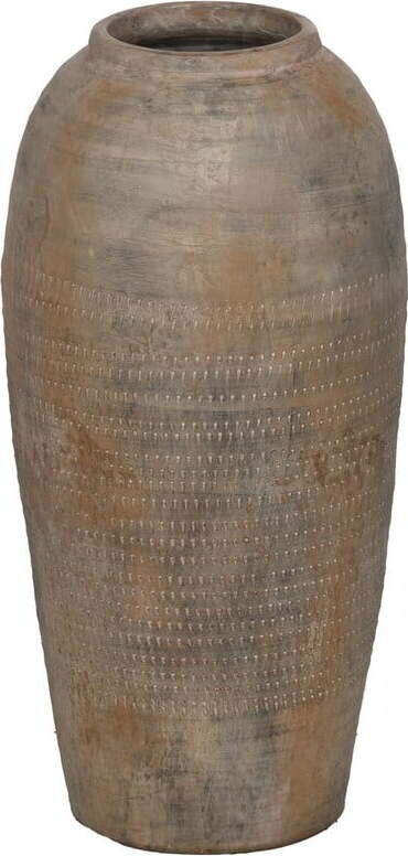 Hnědá keramická vysoká váza (výška 49 cm) Antigo – Ixia