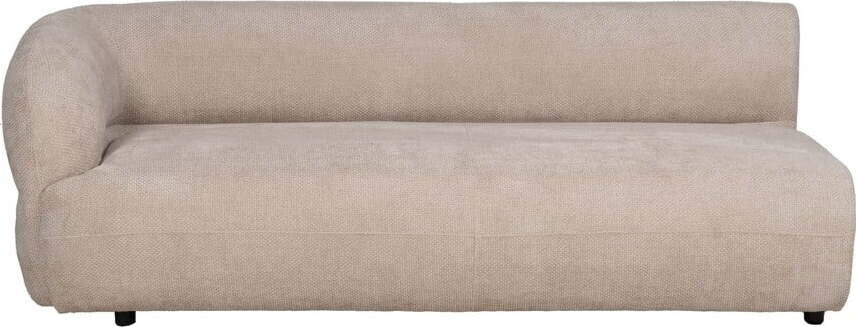 Béžová žinylková pohovka levý roh 199 cm Minimal – Ixia