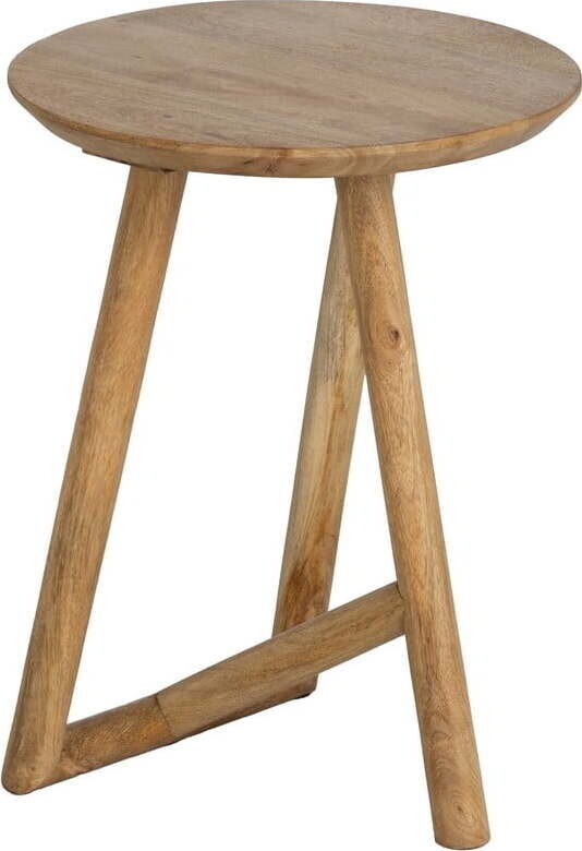 Kulatý odkládací stolek z mangového dřeva ø 40 cm Mao – Ixia