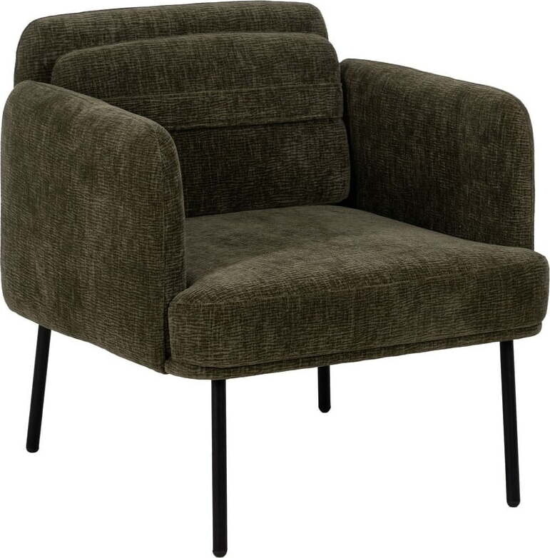 Zelené žinylkové křeslo Bind – Ixia