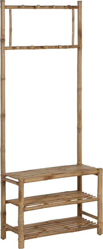 Bambusová předsíňová sestava v přírodní barvě 70x175x32 cm Manali – Ixia