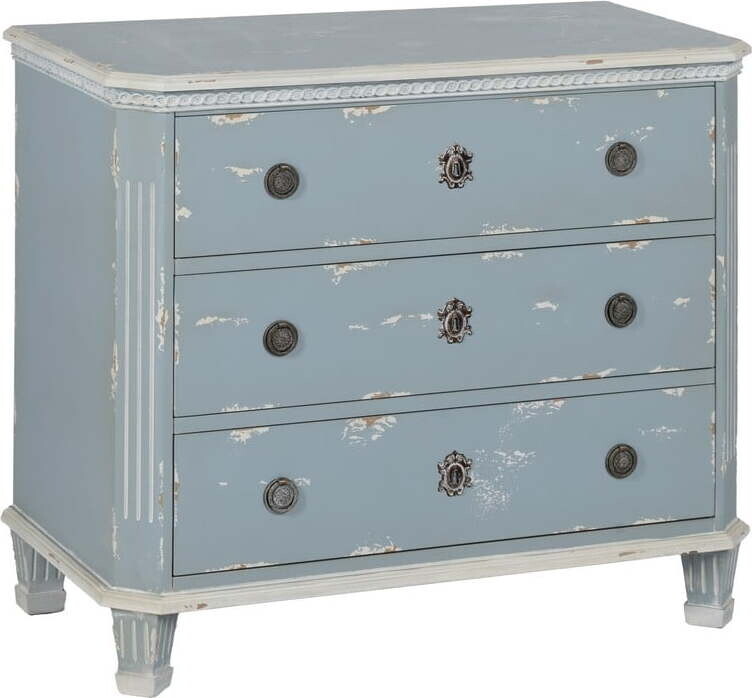 Světle modrá komoda 92x81x46 cm Elmsbury – Ixia