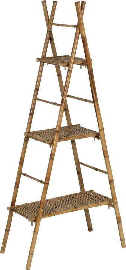 Bambusový regál v přírodní barvě 78x165x40 cm Manali – Ixia