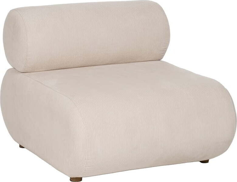 Krémové manšestrové křeslo – Ixia