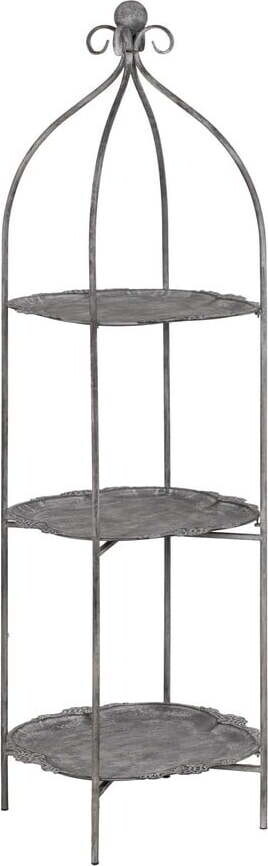 Šedý kovový regál 45x144x45 cm Mireille – Ixia