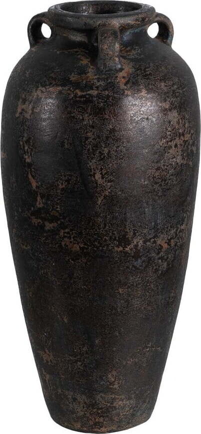 Černá terakotová vysoká váza (výška 60 cm) Artem – Ixia