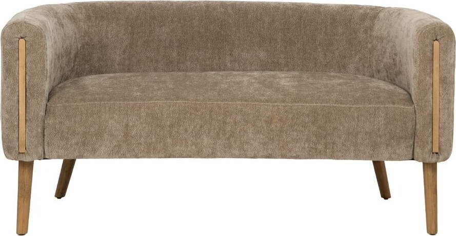 Hnědá žinylková pohovka 142 cm Birch – Ixia