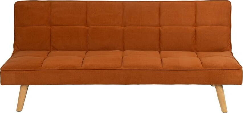 Žinylková rozkládací pohovka v cihlové barvě 175 cm – Ixia