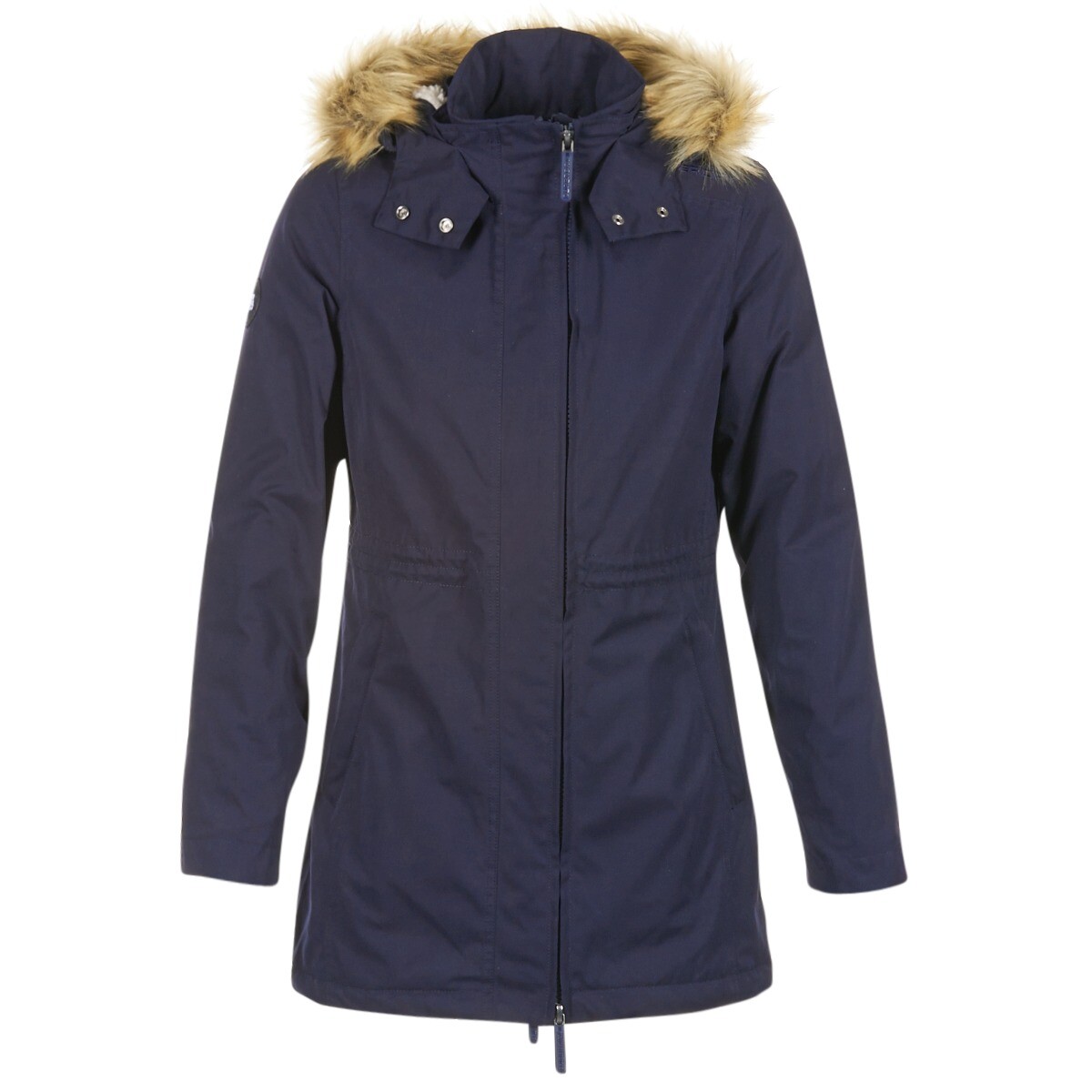 Superdry  HOODED MICROFIBRE  Modrá