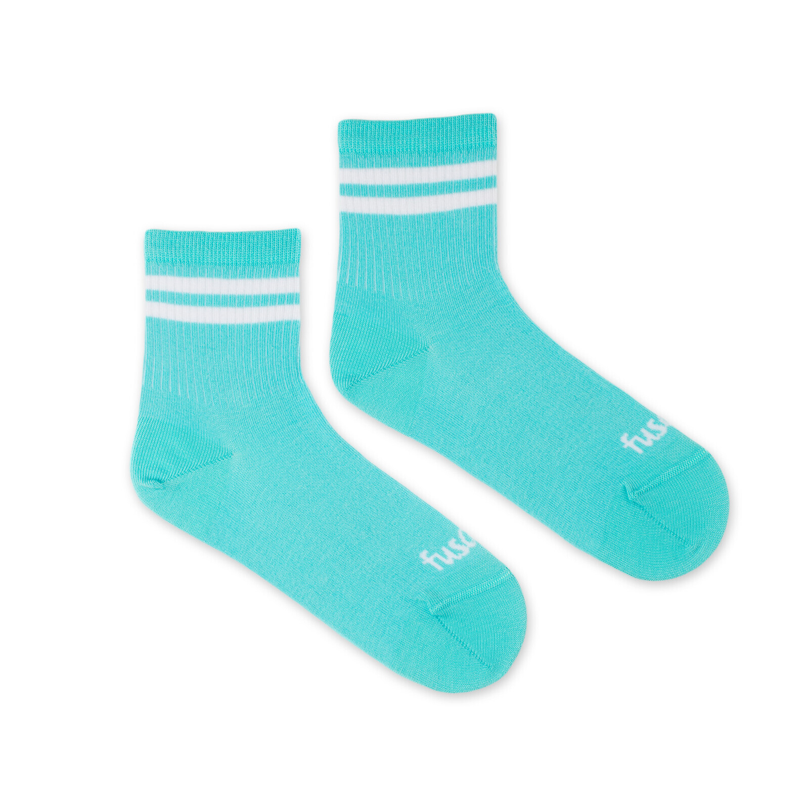 Tříčtvrteční ponožky Proužek světle modré