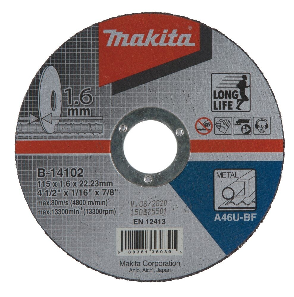 Řezný kotouč Makita 115 x 1,6 mm B-14102