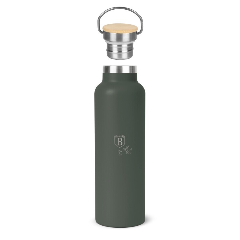 BERLINGERHAUS Termoska lahev s dvojitou stěnou nerez 0,6 l Matte Green Collection BH-7219