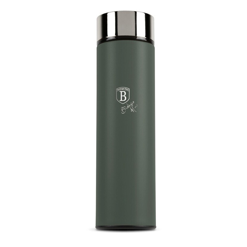 BERLINGERHAUS Chytrá termoska s ukazatelem teploty 0,5 l Matte Green Collection BH-9679
