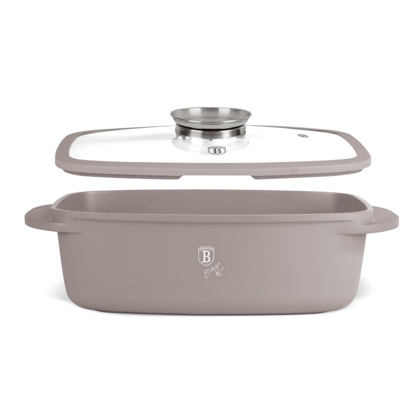 BERLINGERHAUS Pekáč do trouby s Aroma víkem 6 l Taupe Collection BH-8778