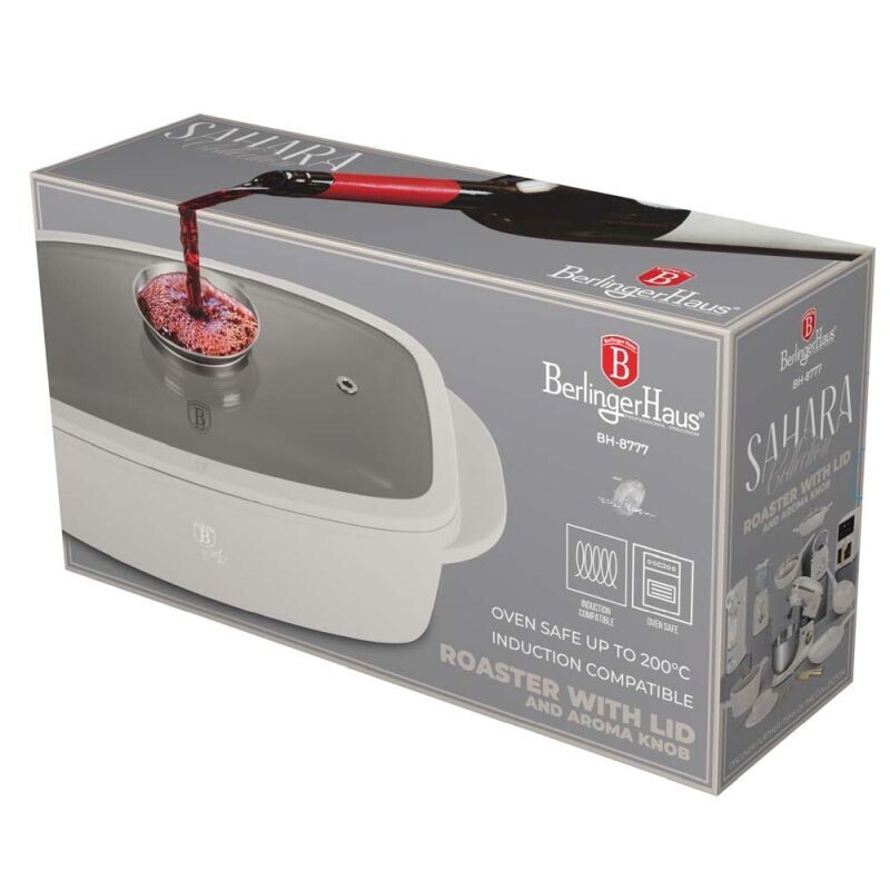 BERLINGERHAUS Pekáč do trouby s Aroma víkem 6 l Sahara Collection BH-8777