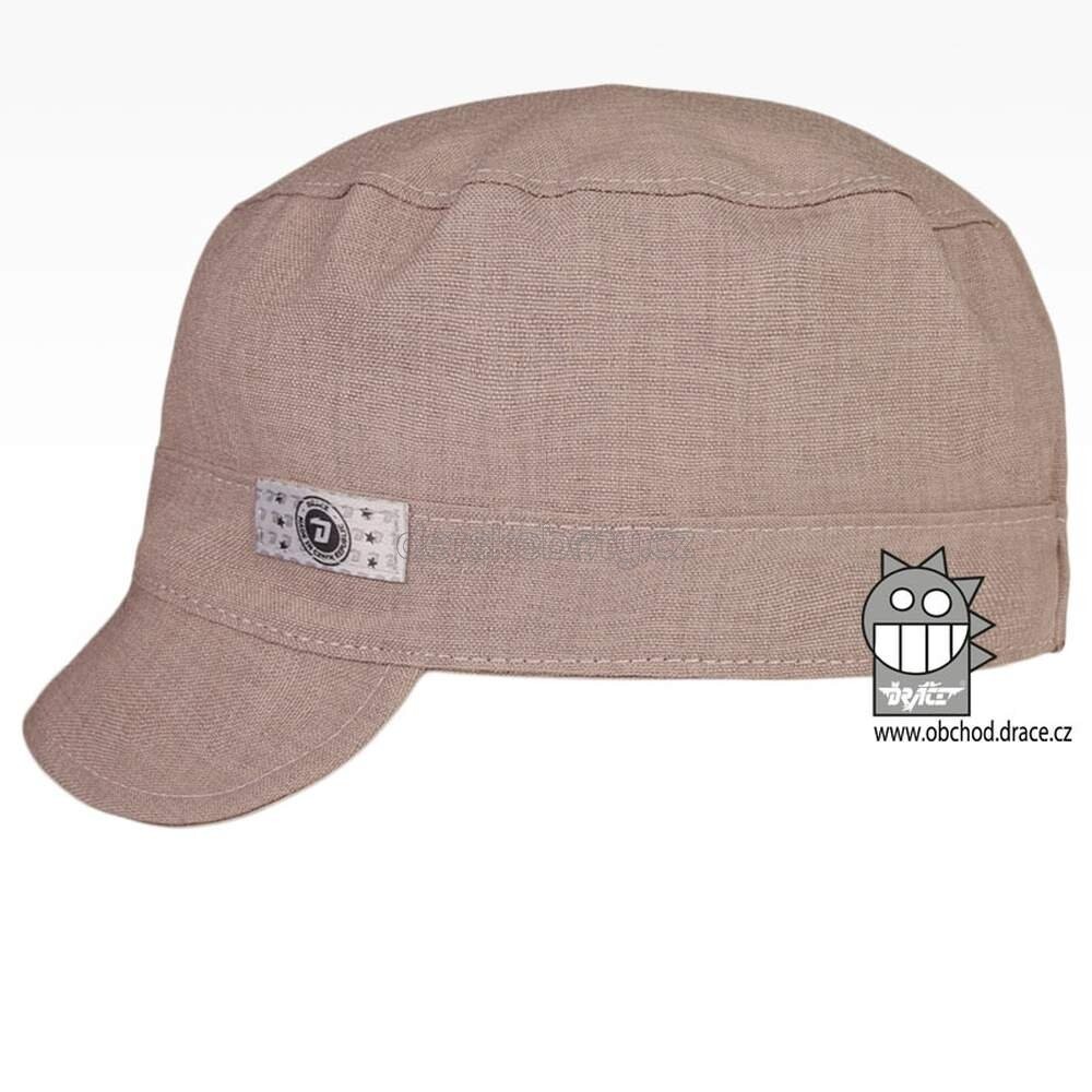 kšiltovka Raul - šedo béžová Velikost: 50-52