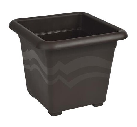 Květináč QUATTRO 50x50cm hnědý  CZ