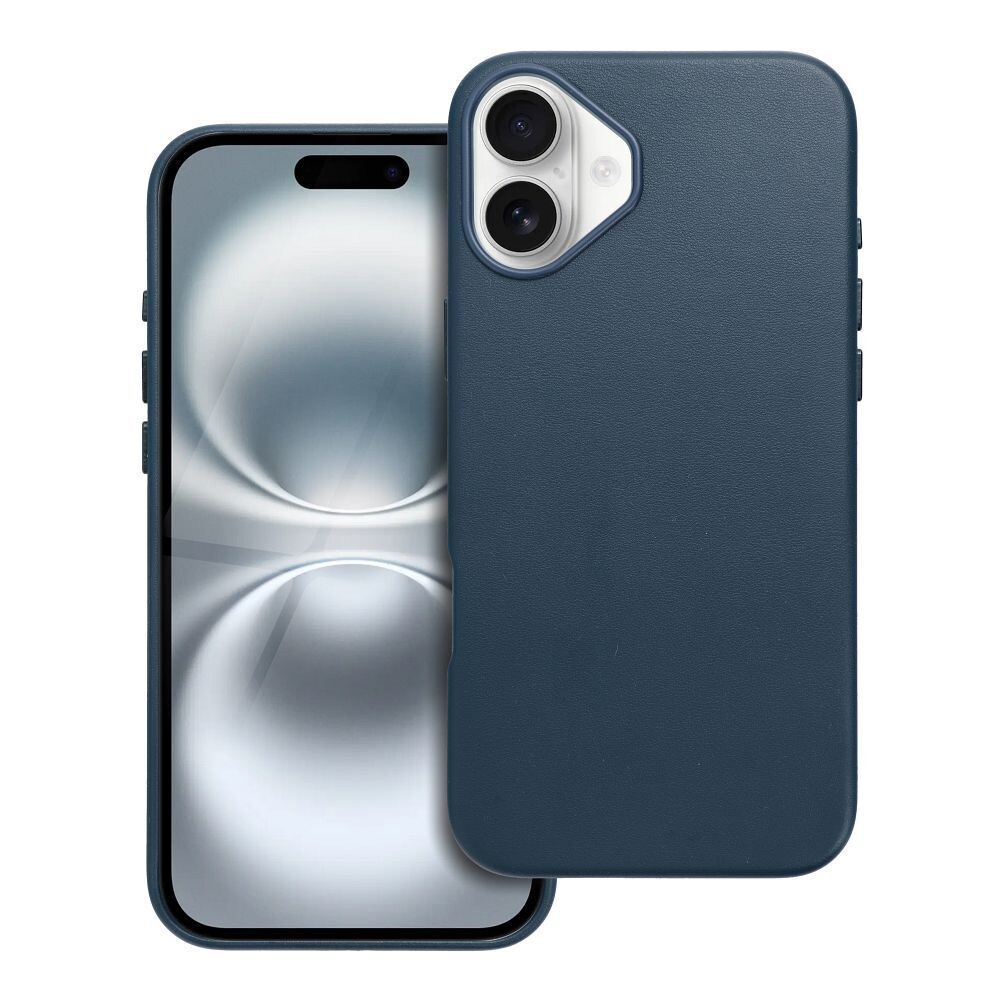 Zadní kryt LEATHER MAG COVER case pro Apple iPhone 16 Plus, indigo blue