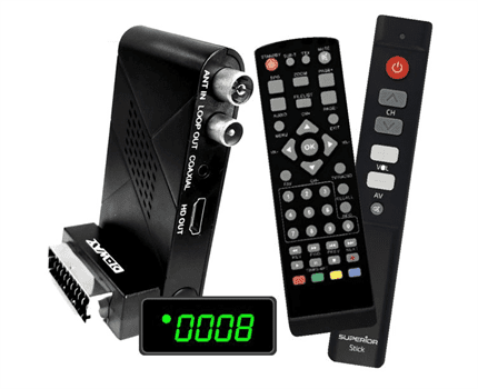 DI-WAY SENIOR 2020 Mini DVB-T2  H.265 + Ovladač SENIOR Stick