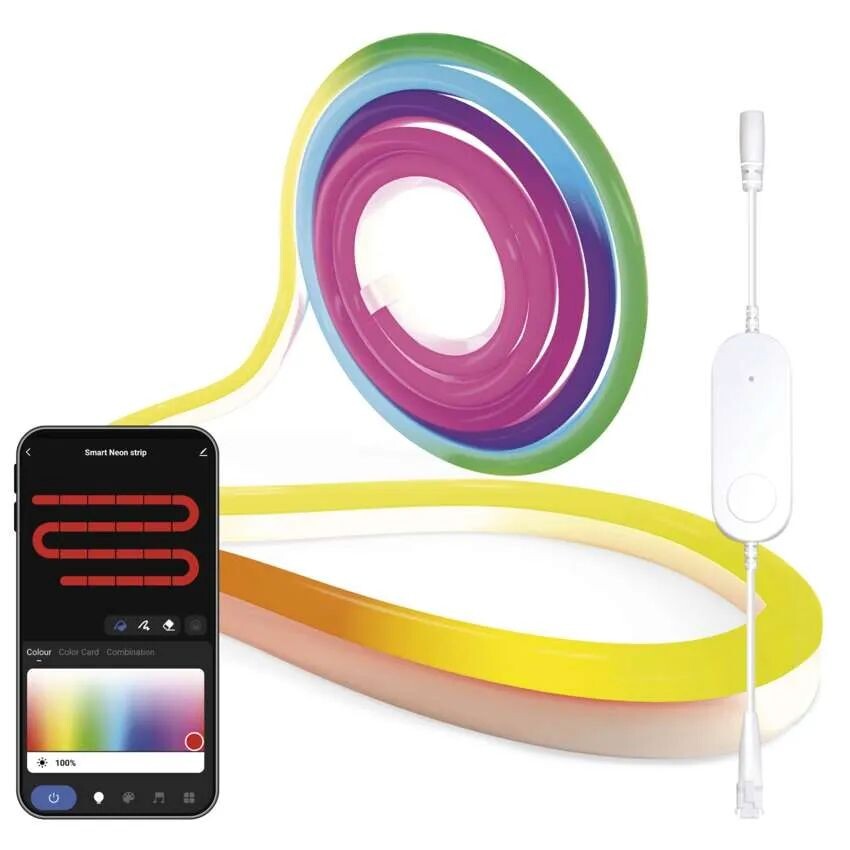 EMOS GoSmart RGBIC Ohebný LED pásek NEON 23W s WiFi 3m ZPW313I