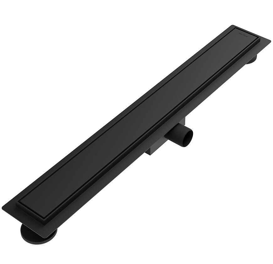 Odtokový žlab lineární + plný oboustranný černá matná 800