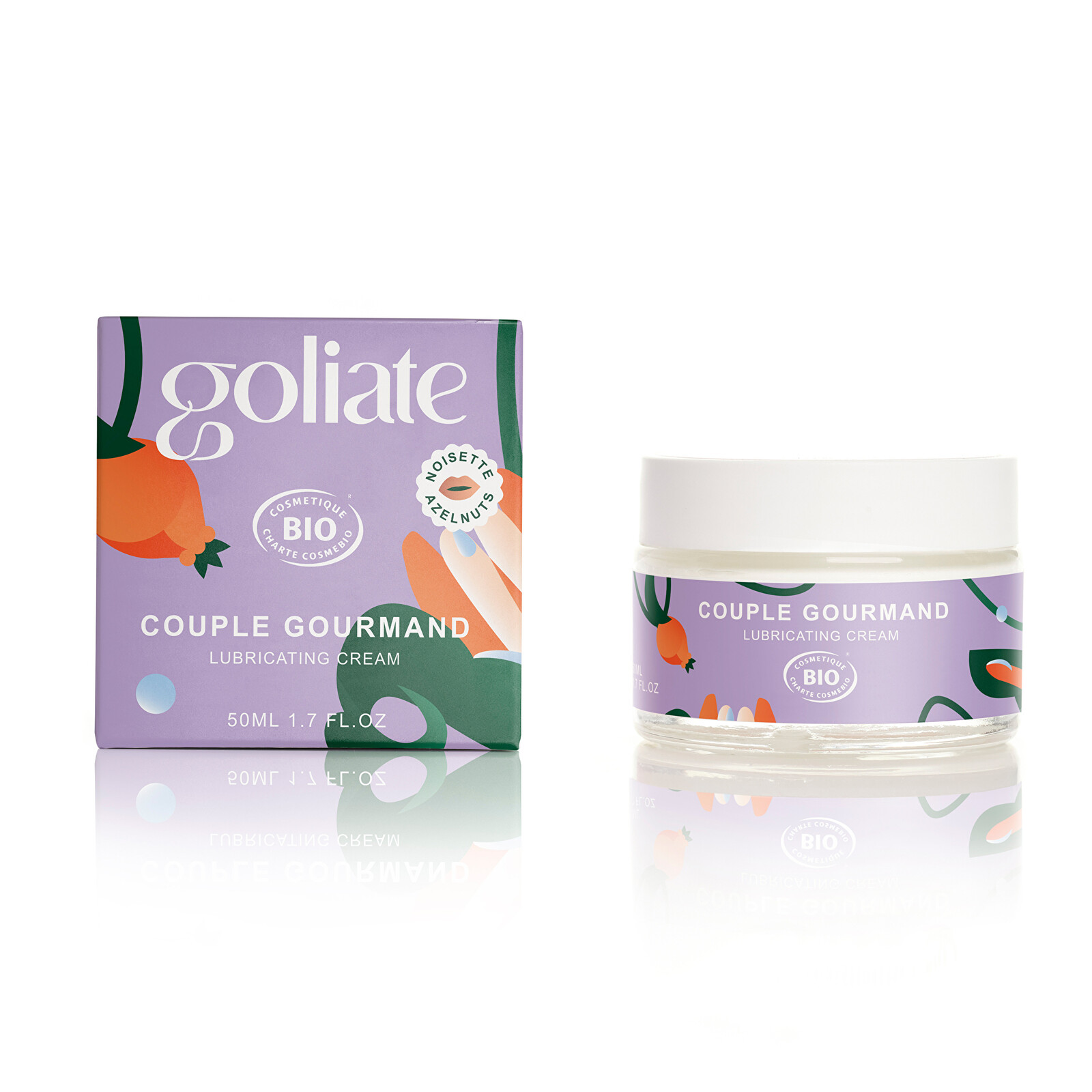 Goliate Jedlý masážní a lubrikační krém 2v1 BIO Vanilka (Lubricating Cream) 50 ml