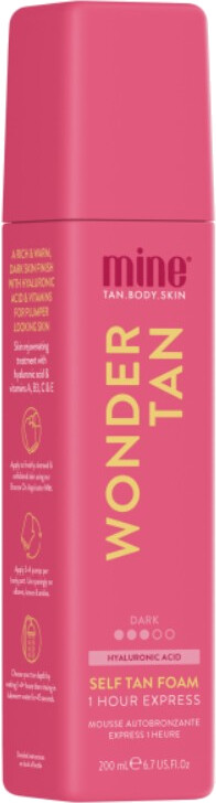 Minetan Samoopalovací pěna s hydratačními a anti-aging účinky Wonder Tan (Self Tan Foam) 200 ml