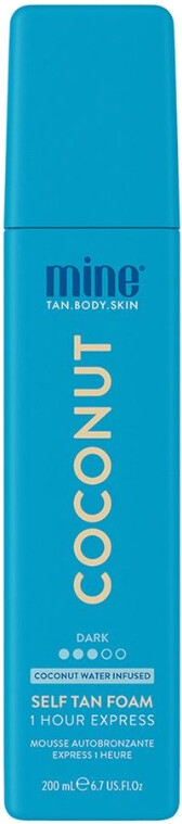 Minetan Samoopalovací pěna pro ultra tmavé opálení Coconut (Water Self Tan Foam) 200 ml