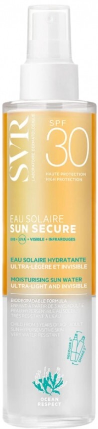 SVR Dvoufázová ochranná péče pro obličej i tělo SPF 30 Sun Secure (Moisturising Sun Water) 200 ml