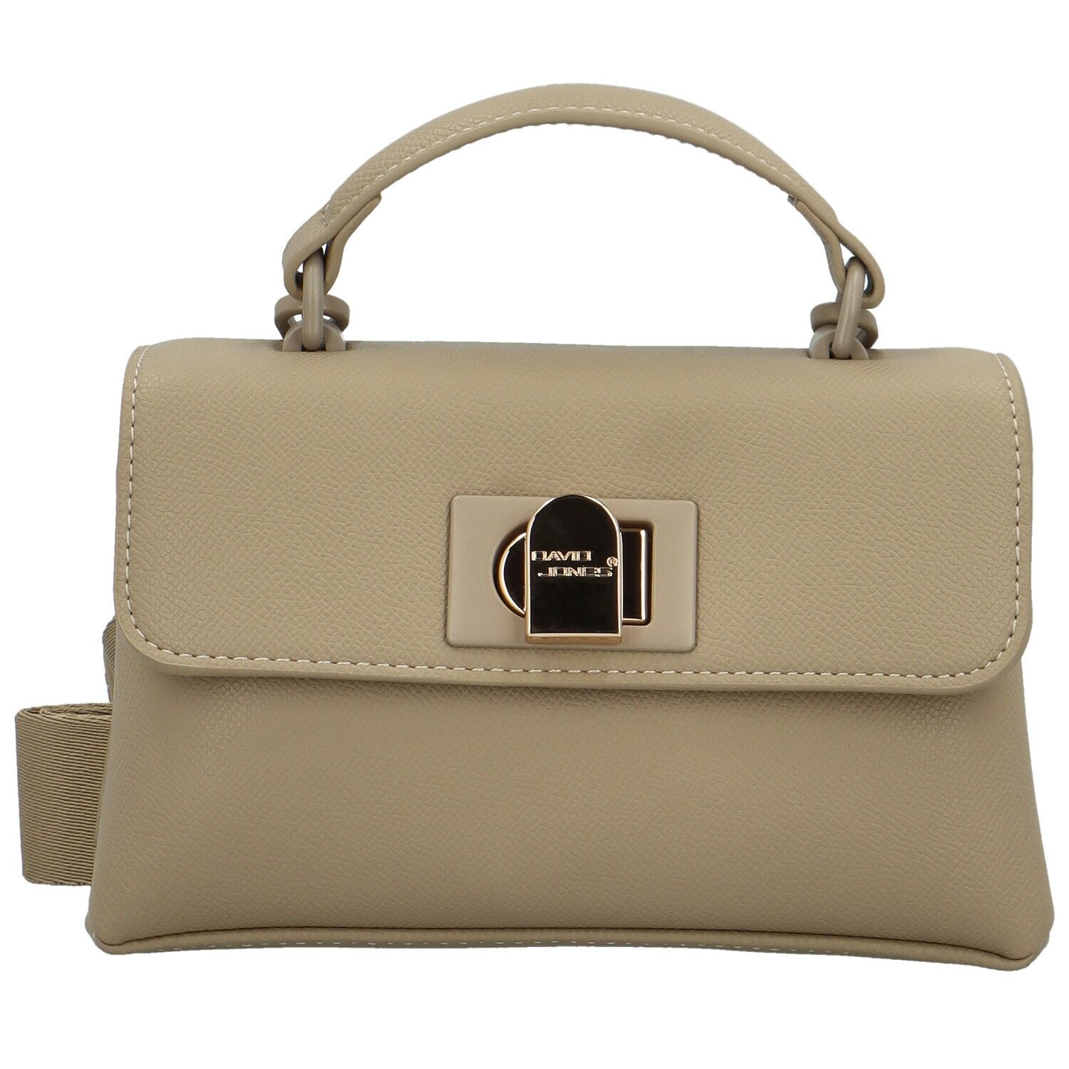 Módní dámská koženková kabelka do ruky Kalissa, taupe