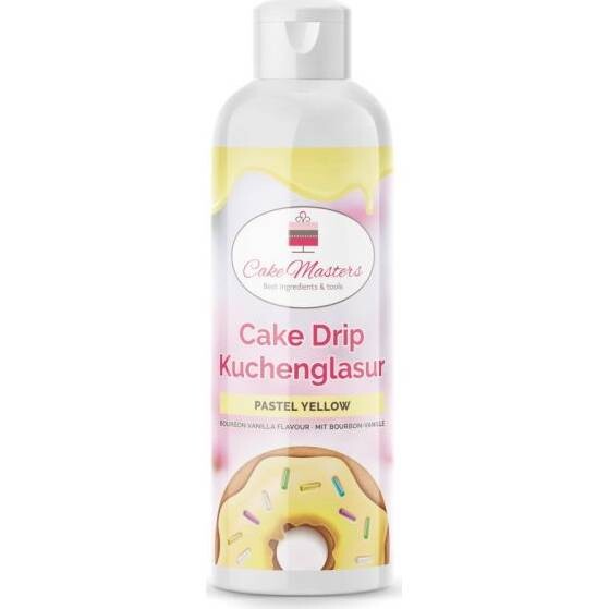 Cake drip pastelově žlutá 250g - Cake Masters