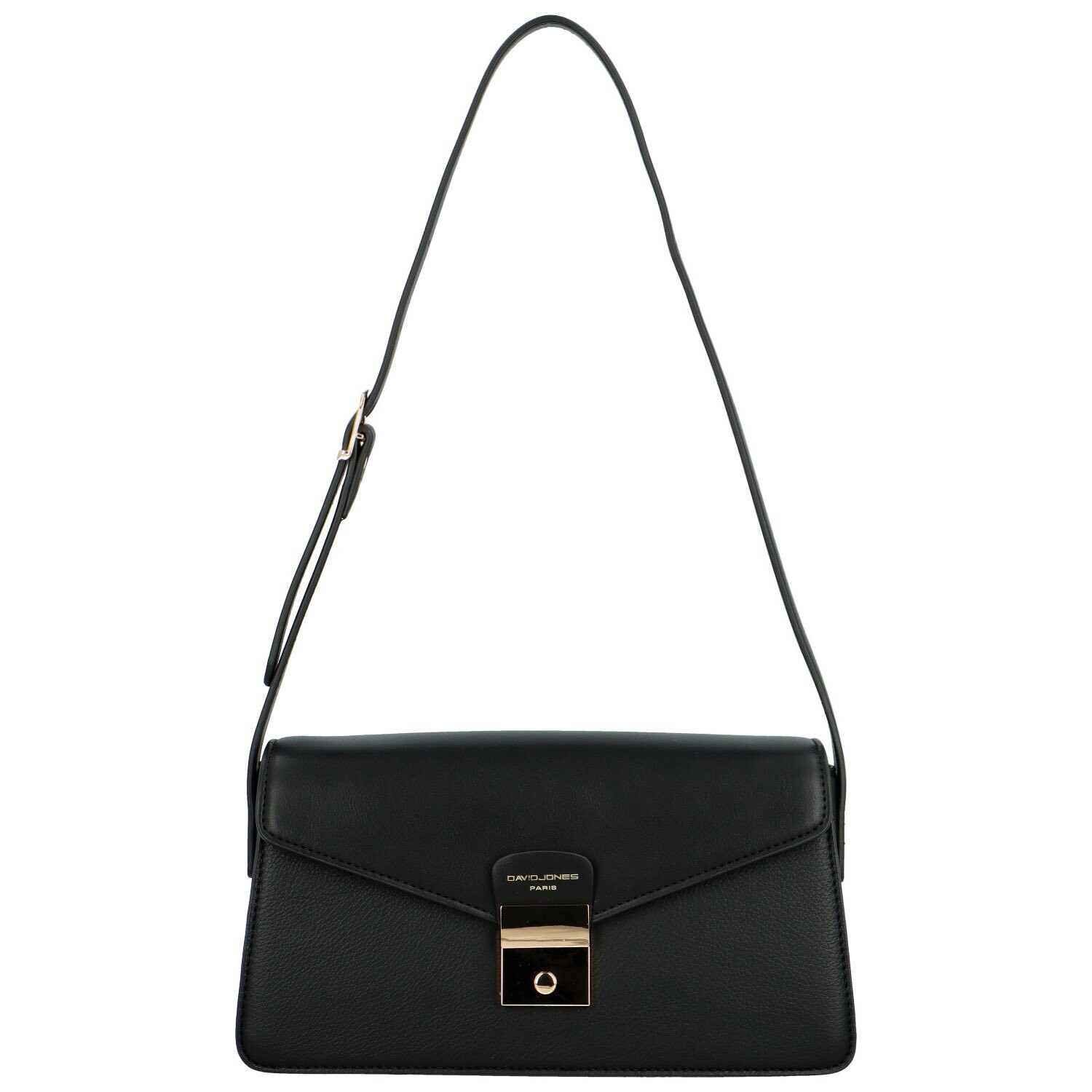 Módní dámská koženková kabelka na rameno Anisi, černá