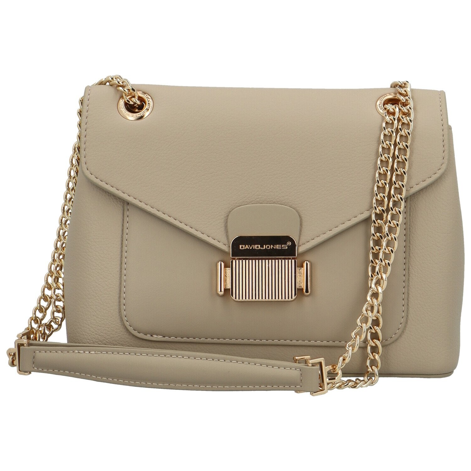 Stylová dámská koženková kabelka na rameno Biana, taupe