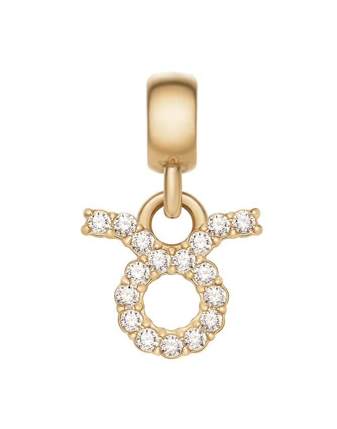 Daniel Wellington Pozlacený přívěsek s krystaly Býk Crystal Zodiac DW00400756