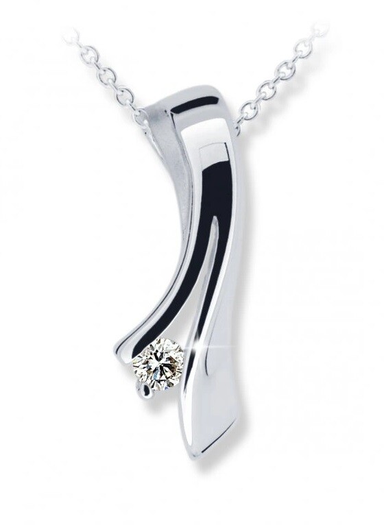 Cutie Diamonds Slušivý přívěsek z bílého zlata s diamantem DZ6310-1796-40-00-X-2