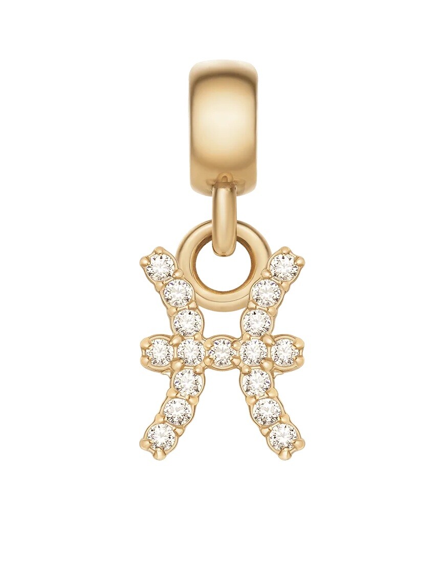 Daniel Wellington Pozlacený přívěsek s krystaly Ryby Crystal Zodiac DW00400766