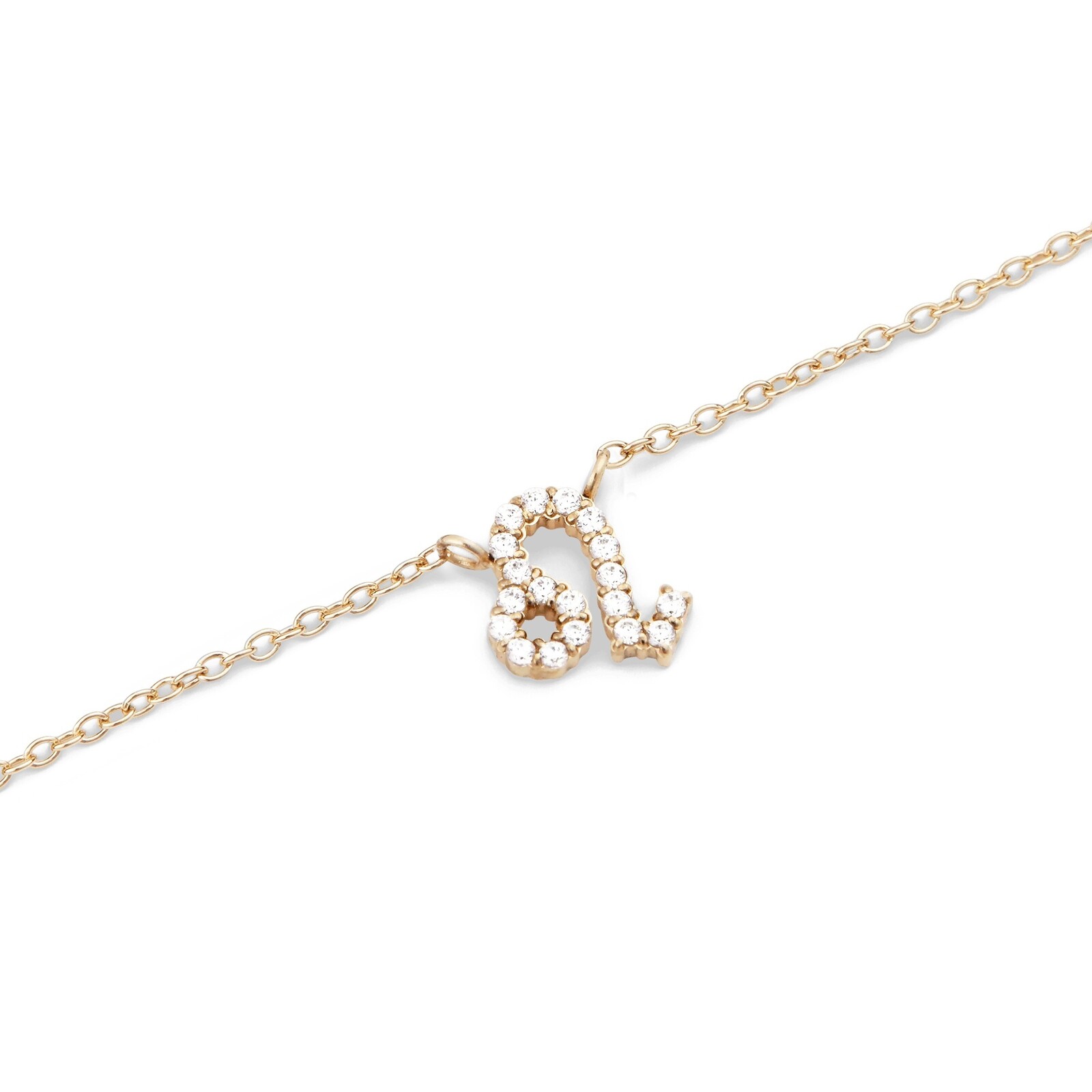 Daniel Wellington Stylový pozlacený náhrdelník znamení Lev Crystal Zodiac DW00400923