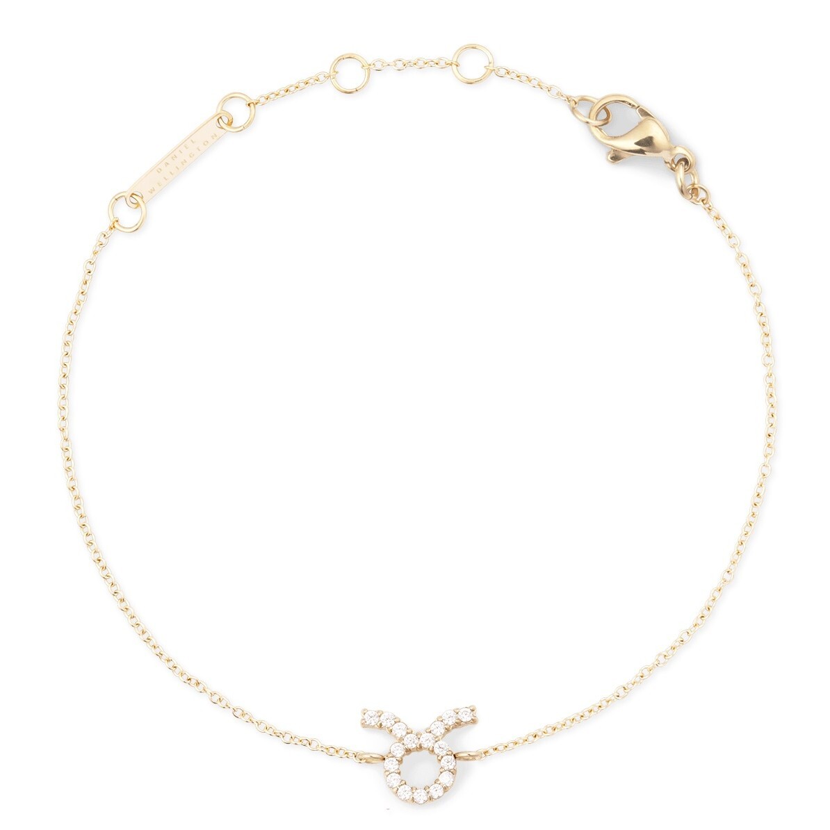 Daniel Wellington Pozlacený řetízkový náramek znamení Býk Crystal Zodiac DW00400908