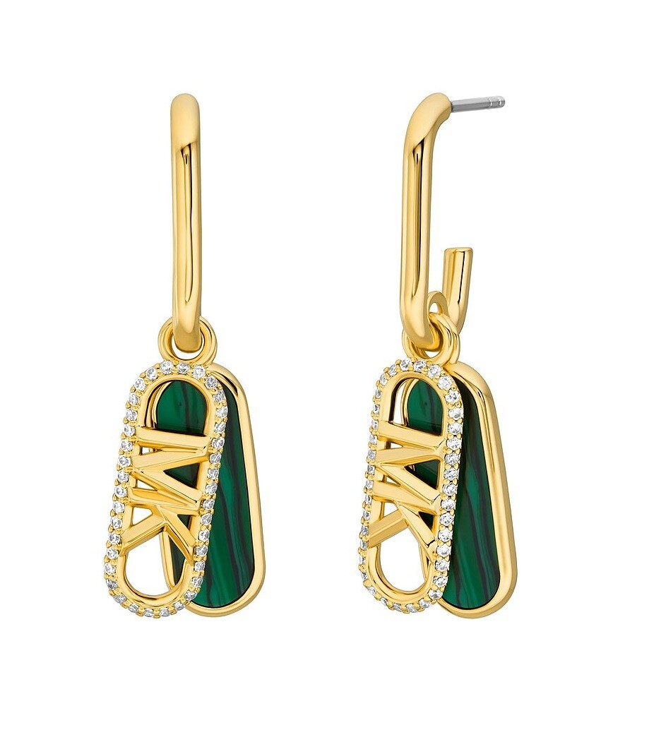 Michael Kors Fashion pozlacené visací náušnice Premium MKJ8293MC710