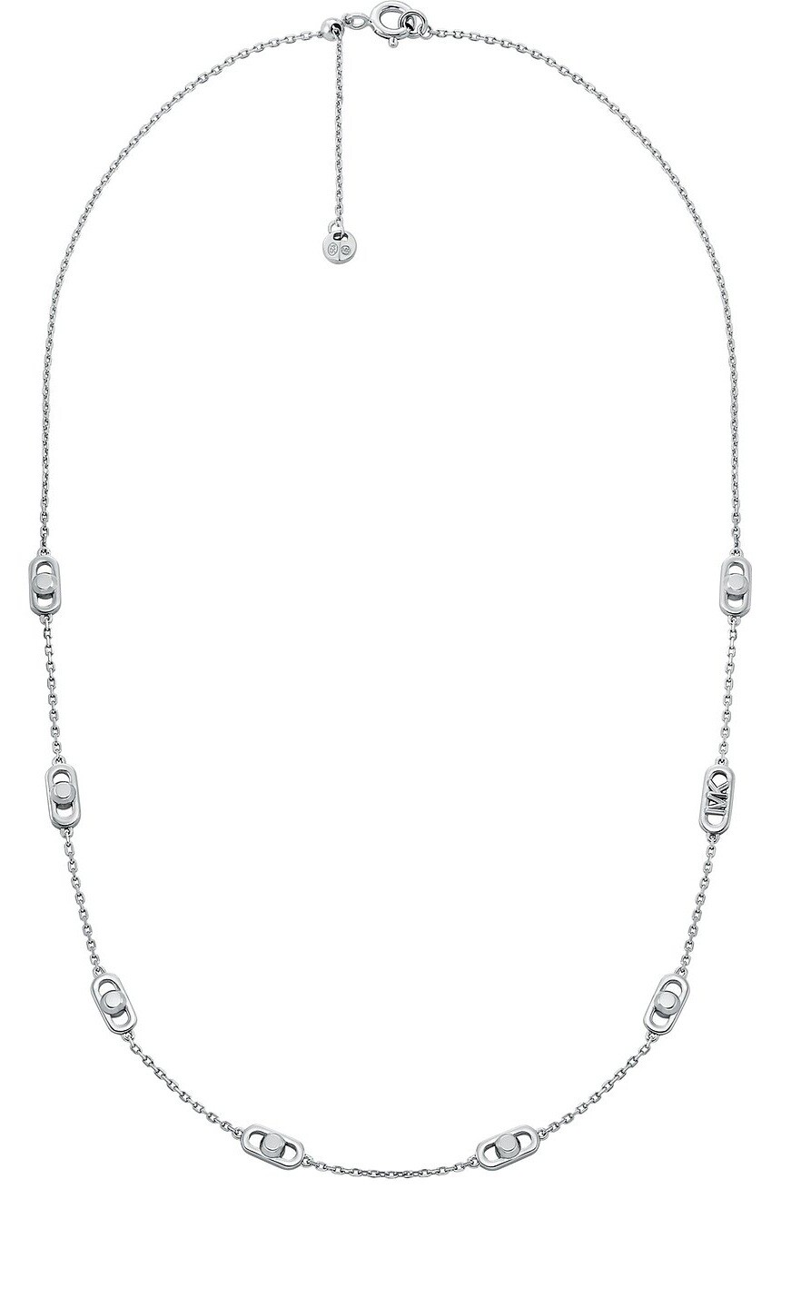 Michael Kors Slušivý stříbrný náhrdelník Astor Link MKC173200040