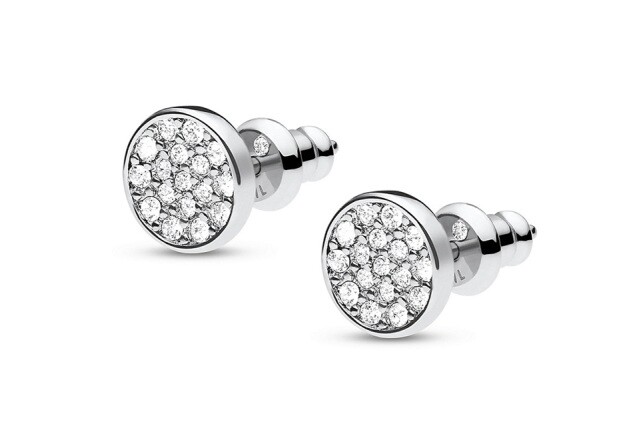 Fossil Třpytivé náušnice pecky z mosazi JOA00280040